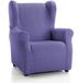 Martina Home Emilia Tasche vleugelfauteuil, Stoff, lila, 33 x 8 x 42 cm