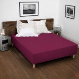 HOME LINGE PASSION Baikal Hoeslaken 140 x 190 + 30 cm Fuchsia 100% Katoen 57 draden/cm²