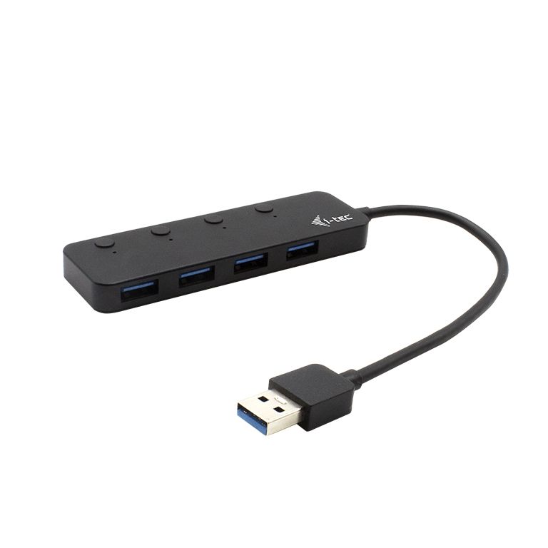 i-tec USB 3.2 Gen 1 (3.1 Gen 1) Type-A Hub - 4 Port - 5 Mbit/s - Black