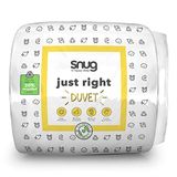Snug Just Right Tweepersoonsdekbed 10,5 TOG - het hele jaar door tweepersoonsbed dekbed - comfortabel, machinewasbaar en hypoallergeen - tweepersoonsbed, wit