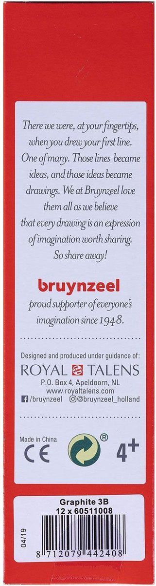 Bruynzeel Grafietpotloden Burotek 3B Geel