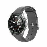 By Qubix Qubix Classic leren bandje Grijs voor Huawei Watch 5 46mm