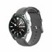 By Qubix Qubix Classic leren bandje Grijs voor Huawei Watch 5 46mm