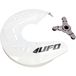 UFO PLAST Couvercle disque blanc Kawasaki KXF 450 2013-2018