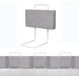 OEM Babybed 60 cm - met zachte, gevoerde veiligheidslatten - hoogte verstelbaar van 40-60 cm - grijs
