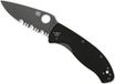 Spyderco zakmes Tenacious PE BKS half gekarteld - RVS