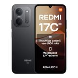 REDMI 17C 5G, Smartphone, 4+128GB, Zwart, 6000mAh Batterij, 33W Snelladen | Meeslepend 6,9" 120Hz-display, LCD, 50MP AI-camerasysteem, MTK 6300, 1 jaar extra garantie, tot 105 uur muziek afspelen