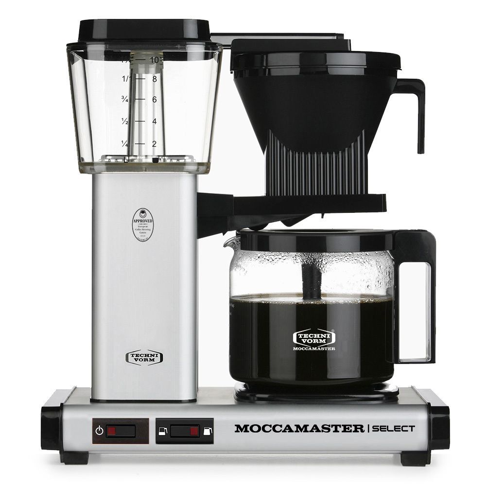 Moccamaster KBG 741 Filter Coffee Machine - 1.25L - Black/Stainless Steel