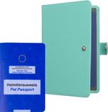 kwmobile hoes EU dierenpaspoort voor je huisdier - Cover Europees vaccinatiepaspoort huisdier - Met 2 extra opbergvakken