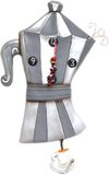 Allen Designs Grappig klokje grijze koffiepot
