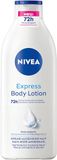 NIVEA Express Body Lotion, extra snel intrekkende bodylotion, lichaamscrème met puur hyaluron, zeemineralen en NIVEA diepteregulerum (400 ml)