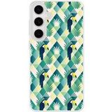 Samsung Galaxy S24 Toucan losange Verstevigd hoesje met sublimatie bedrukking