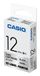 Casio XR-12SR1 printeretiket Zilver Zelfklevend printerlabel