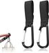 Vinatio Handels GmbH Crochets pratiques pour poussettes - multifonctionnel - set de 2 - Noir