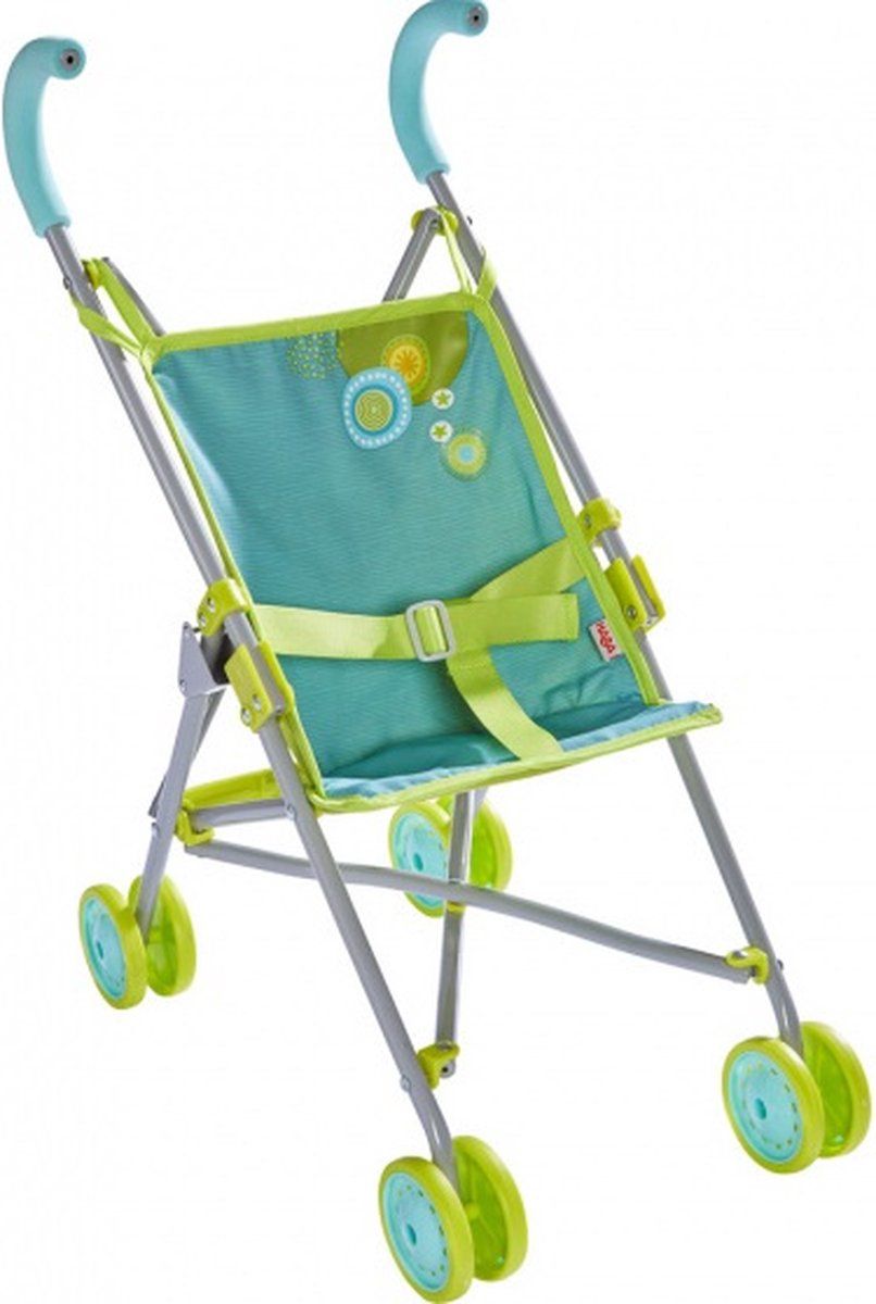 Haba Poppenbuggy Zomerweide Junior 63 Cm - Groen/Blauw