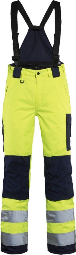 Blåkläder Dames Winterwerkbroek High Vis 7885-1977 - High Vis Geel/Marineblauw - Maat 46