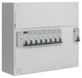 Siemens – 1-rijig beeld, 1 scheidingsschakelaar, verschillende 40 A, type AC + 8 veiligheidsschakelaars