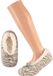 Apollo Ballerina pantoffels/sloffen dierenprint - kinderen - zebra - grijs - maat 31-33