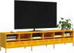 Maison Exclusive - meuble TV, jaune, 202 x 39 x 43,5 cm, acier (laminé à froid)