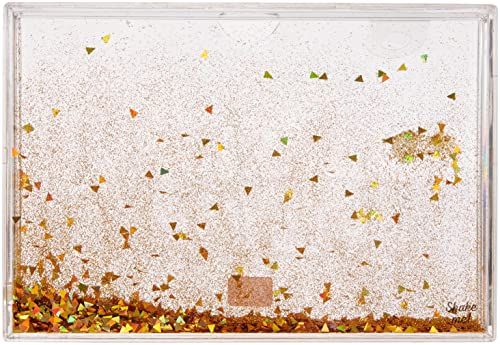 LEGAMI - Fotolijst met glitter, 16 x 11 cm, geel