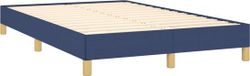 vidaXL Bedframe zonder matras, blauw, 120x190 cm, stof