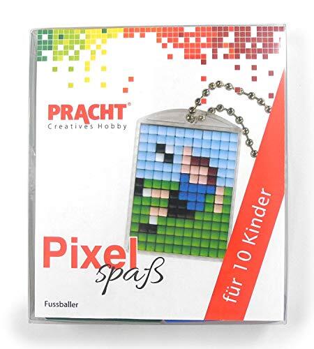 Pracht Creatives Hobby Pracht creatief hobby P90058-01501 - pixel plezier knutselset voor 10 kinderen, met 10 medaillonmotieven om te pixelen, voor jongens en meisjes, kinderverjaardag, knutselmiddag, scholen en kitas