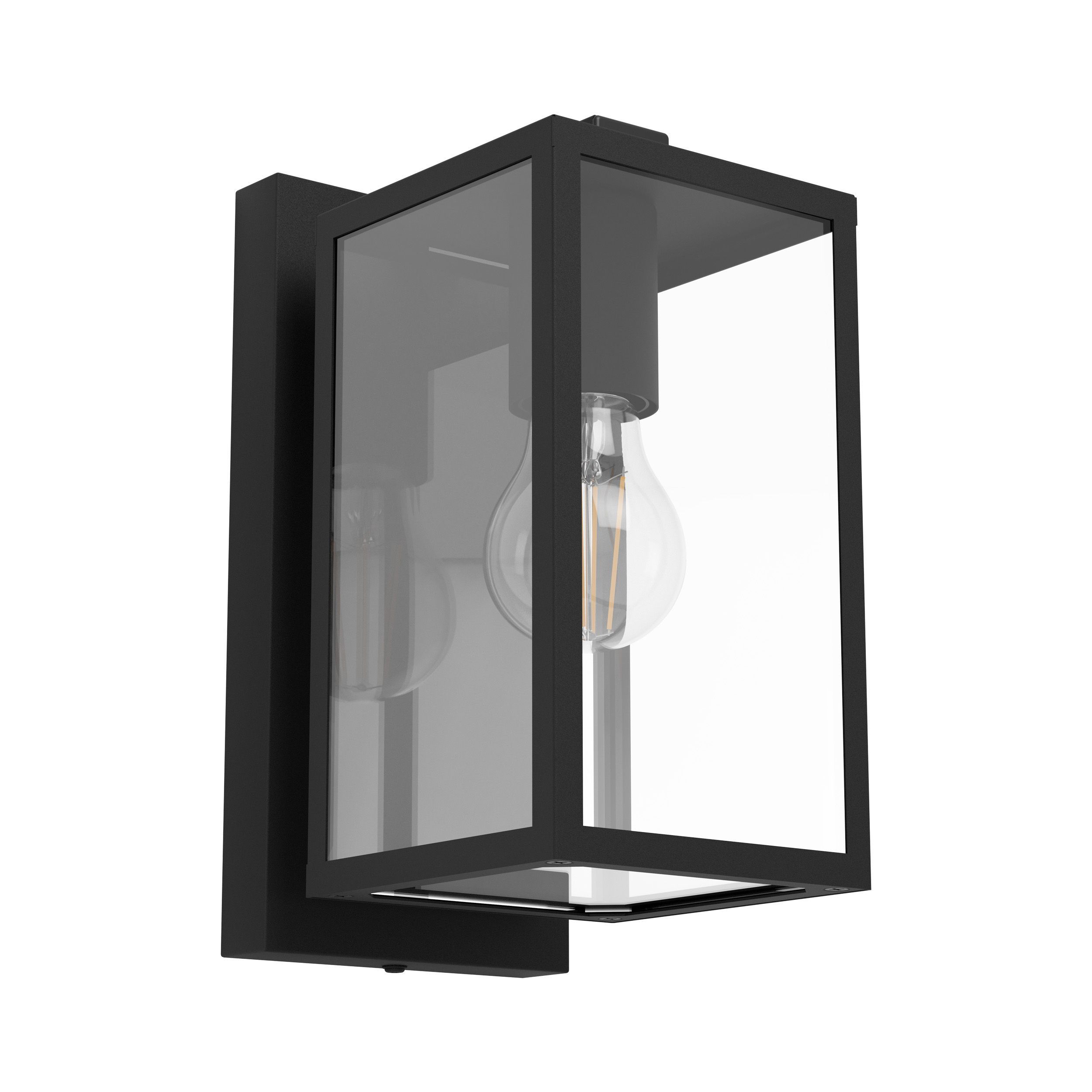 EGLO Budrone Wandlamp - Zwart - E27 - 40W - 27cm - Buitenlamp