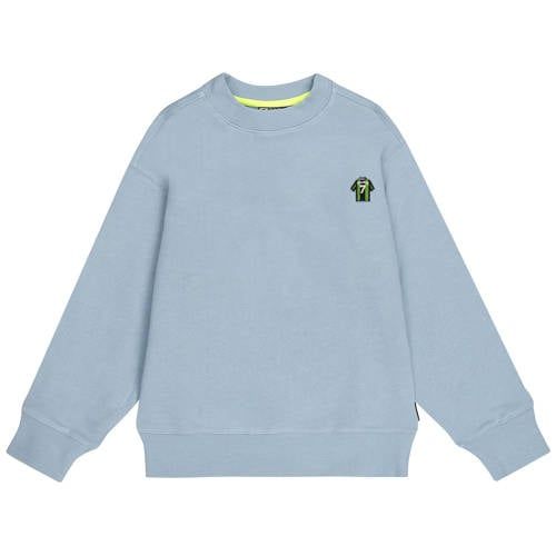 Tumble 'n Dry sweater met backprint - lichtblauw