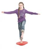 Kuebler Sport Unbekannt Gym TOP therapietol wiebelbord balansbord rood 39,5 cm + handleiding met oefeningen