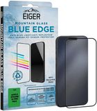 Eiger Mountain Blue Edge Screen Protector Geschikt voor iPhone 16 Pro Max - Anti-Blue Light - 9H Tempered Glass - Case Friendly - Gerecycled Glas - Anti-Reflectie