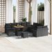 Maison Exclusive - Ensemble de jardin 13 pièces, ensemble de salon en polyrotin noir