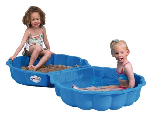 Paradiso Toys T00752 - zand- of waterschelp 2-delig 86 x 80 x 20 cm blauw