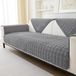 Merkloos Bankhoes Antislip - Dikke Fluwelen Hoes - Voor 1/2/3/4-zits Banken - Superzacht - Donkergrijs - Afmetingen 90 x 160 cm - Zitmeubel