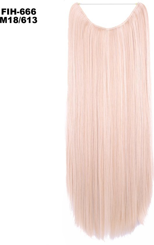 Brazilian Wire hair extensions straight blond - M18/613