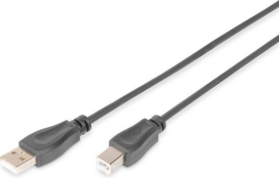 Digitus USB 2.0 kabel - 1m - USB A naar USB B - Zwart