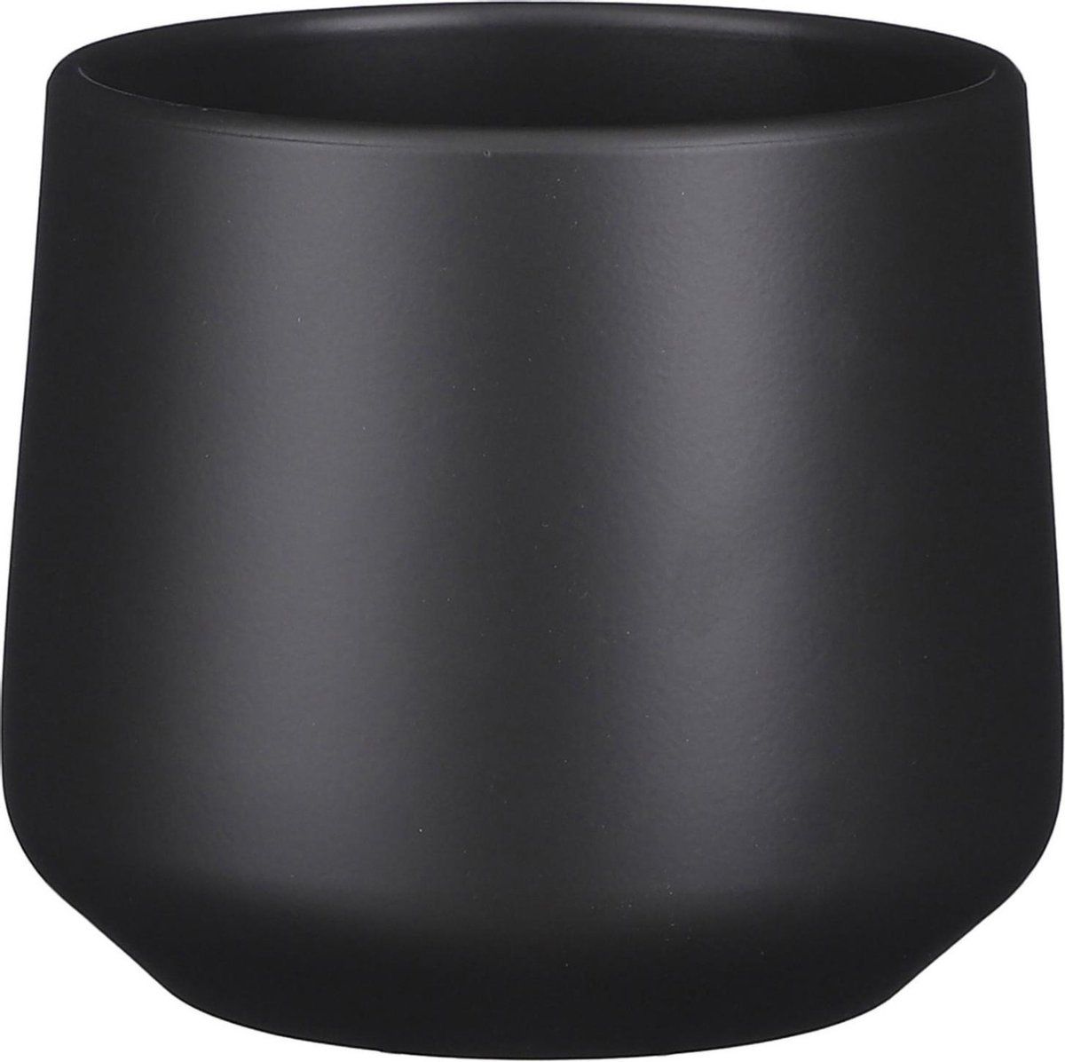 Mica Decorations Amber Bloempot - H14 x Ø15,5 cm - Mat - Donkergrijs