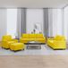 Maison Exclusive - Ensemble de canapés 4 pièces avec coussins en velours jaune