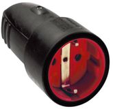 Bachmann 913.174 Koppeling met randaarde Rubber, Silicone 250 V Zwart IP44, IP20