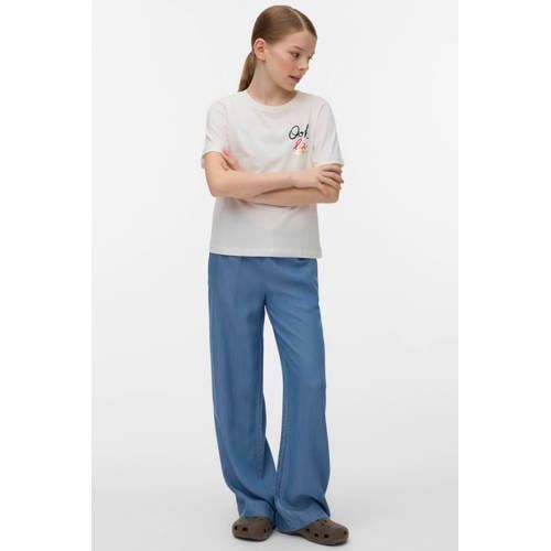 VERO MODA GIRL wide leg regular waist medium blue denim