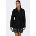 ONLY - ONLALVILDA LIFE SHORT WRAP COAT OTW - Dames - Gewatteerde jas - Zwart - XS