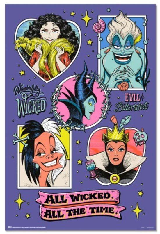 Grupo Your Decoration B.V. Poster Disney - Villains 61x91,5cm