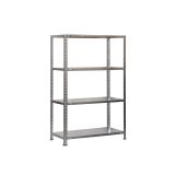 Simon Rack Metalen stelling 1500x1000x400 mm - Advantage | 4 niveaus, Metalen legbord, 75 kg buigbelasting, Corrosiewerende coating, Montage met schroeven, Gegalvaniseerd