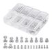 NEEWER 26 pièces jeu de vis pour appareil photo pour équipement photographique, y compris vis 1/4" 3/8" M2 M2,5 M3 et M4 compatibles avec cage pour appareil photo SmallRig NEEWER, poignée supérieure, poignée latérale, trépied QR