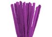 Pijpenreiniger chenille, lichtpaars, 15 mm x 50 cm. 10 stuks.