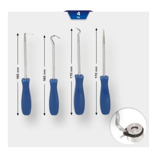 Brilliant Tools Naaldhaakset, 4-dlg