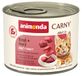 animonda Carny Volwassen kattenvoer, nat voer voor volwassen katten, rundvlees + hart, 6 x 200 g