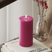 LED Bougie pilier Ø 7,5 x 15 cm Magenta