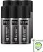 Vogue Homme Mystic Black Déodorant Spray - 6 x 150 ml