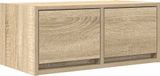 Sonoma meuble TV 60x31x25,5 cm bois travaillé