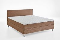 Atlantic Home Collection Boksbed inclusief rooster en binnenveringmatras, polyurethaan, karamel, 160 x 200 cm